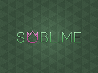 Sublime Logo flower logo simple sublime