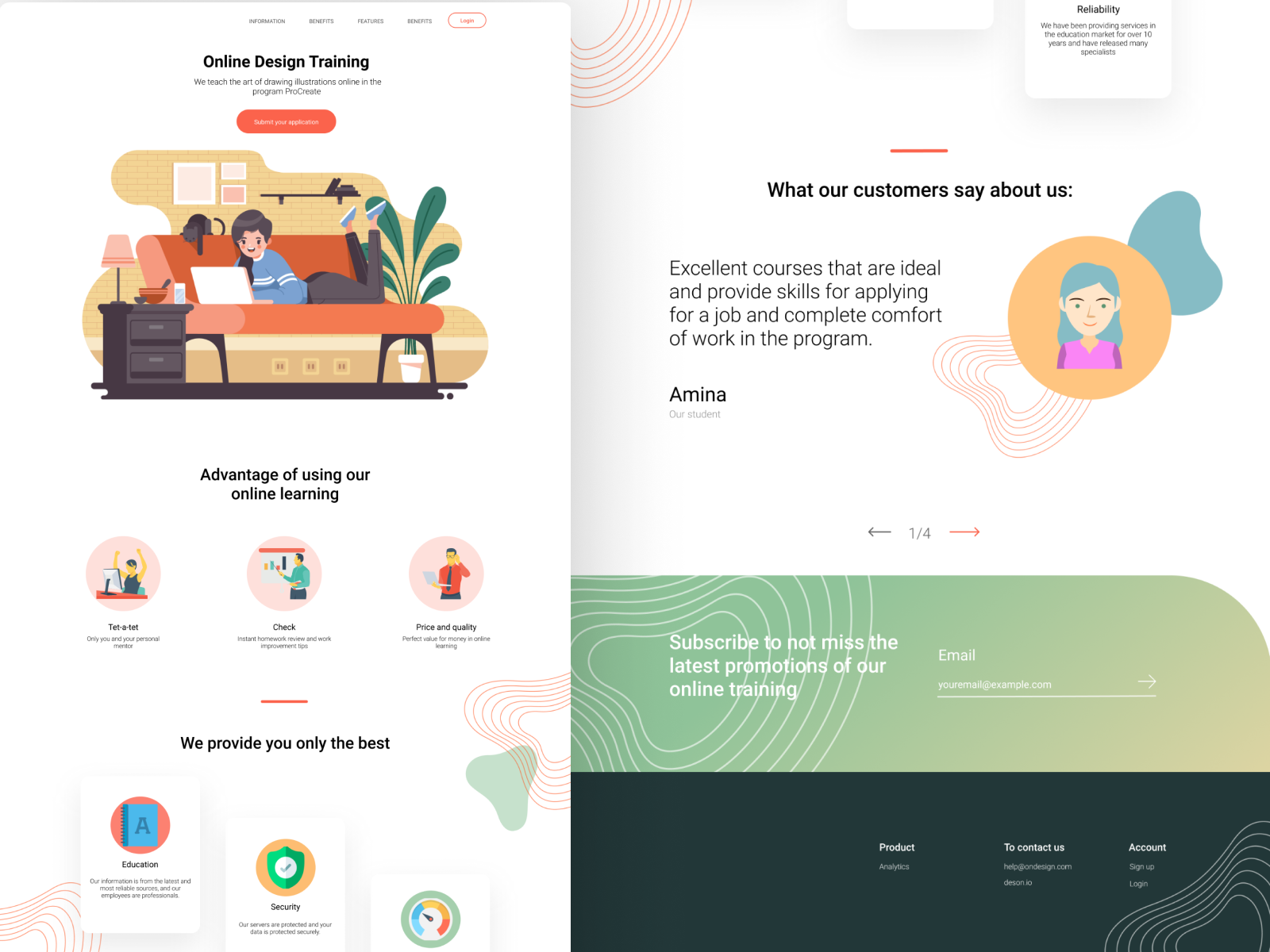 Online Design Traning by 00x021 on Dribbble