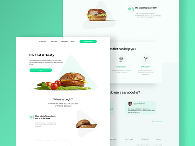 Do Fast And Tasty design landing page design minimal ui ux web