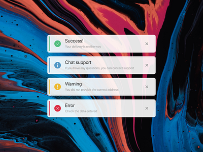 Flash Message design flash message notification ui