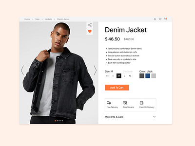 E-Commerce Shop (Single Item) app application branding design fashion style ui uiux