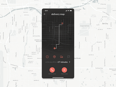 Location Tracker app application delivery design map mobile app shipping ui uiux