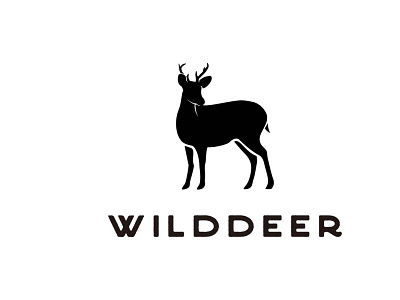 wild deer antler logo design antler deer wildlife