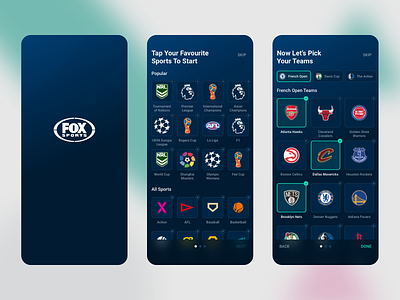 Fox Sports - IOS app app app design apple design ios onboarding sport ui