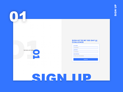 Sign Up Form clean dashboard email list web app flat interface ui ux white