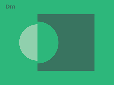 Personal Branding Exploration 2/3 block color branding clean flat green personal shape web design