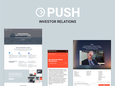 New Startup Project clean corporate investor investor relations landing page platform webflow website