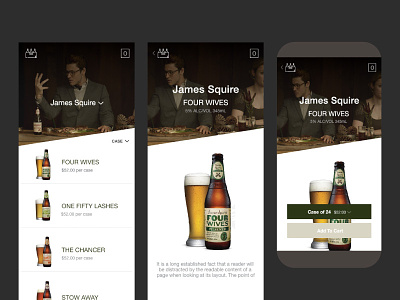 Beer App adobe alcohol android app beer ios mobile app mobile ui