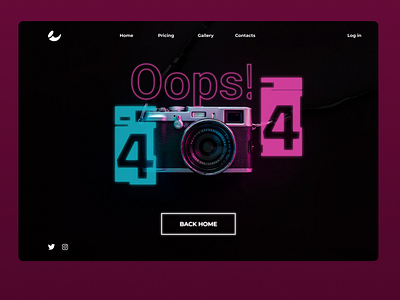 404 Page - #dailyui #008 008 dailyui