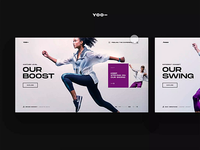 YOO - Website Design Concept agonmustafa app dark ui design inspirational layout mobile typography ui uiux userexperience userinterface ux webdesign