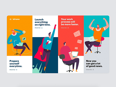 laframe - online platform @daily ui agonmustafa blue classic color colorful colorize cyan design flat illustration inspirational layout orange typography ui user experience ux webdesign website