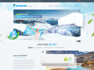 Daikin Website art direction daikin ui ux we design website
