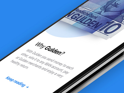 Gulden | Introduction blockchain crypto design e-gulden finance gulden ios iphone x ui ux