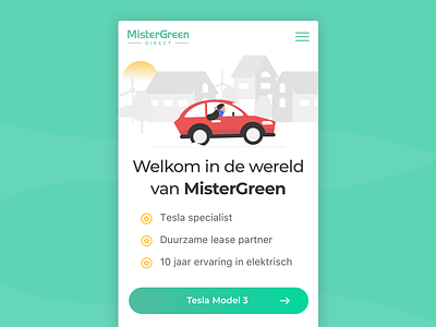 Landingpage - MisterGreen Direct car dutch green incentro landing lease mistergreen mobile tesla