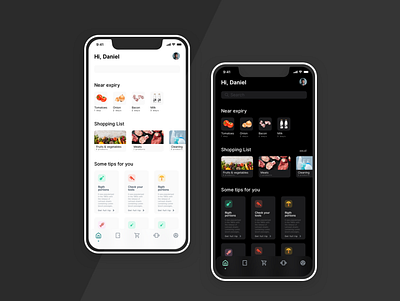 Market help app cards cart categories concept dark design figma home ios ligth search shopping sketch tabbar tips ui