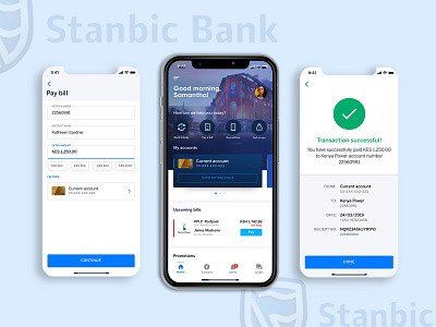 Stanbic Bank android design ios ui user experience user interface design userinterface