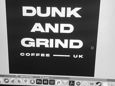 Dunk and Grind Coffee Shop bakery black branding cafe coffee design doughnuts dunk ecommerce grind logo minimal shop store