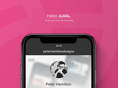 Hello Dribbble debut ui