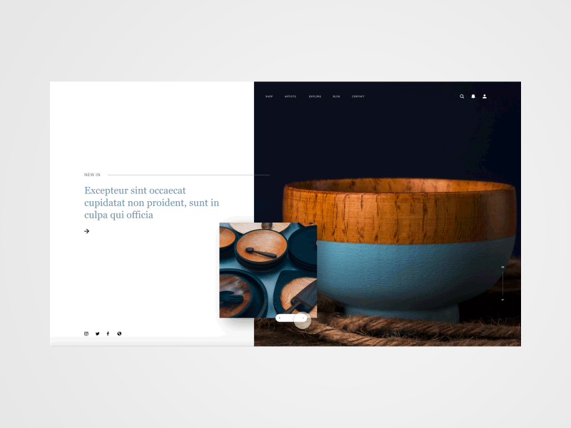 Layout 1.3 | Wood Store Landing Page after effects animation landing page minimal pastels pink ui unsplash website website design wedding