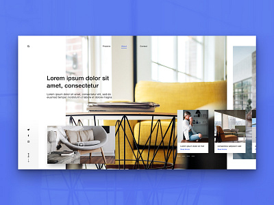 Layout 1.9 | Interior design blog site desktop interior interior design minimal ui unsplash ux website