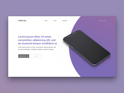 Layout 3.4 | Mobile app landing page