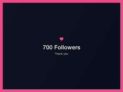 700! 🍻 700 blue celebrate designersareawesome dribbble followers love minimal navy party photoshop pink subs