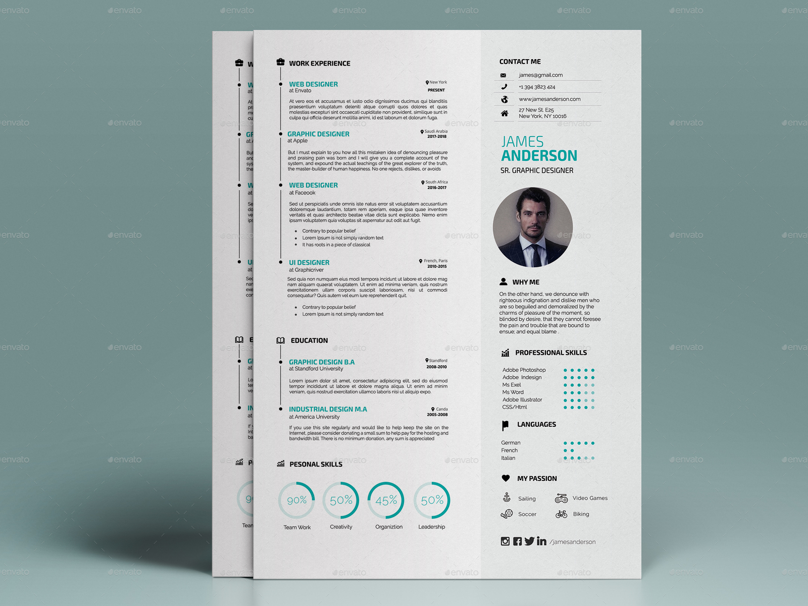 Resume Template by Mehedi Hasan on Dribbble