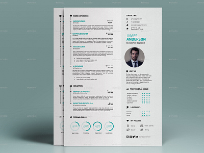 Resume Template clean resume cover letter curriculum vitae cv template illustrator eps microsoft word minimal resume modern resume one page resume pages photoshop psd professional cv professional resume resume resume template word resume