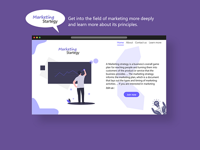 Marketing Strategy Website design ui ux web