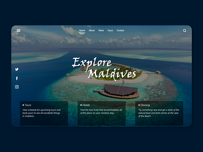 Website For Tourism And Hotels design ui ux web