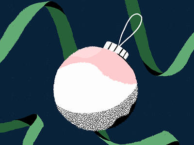 Holiday Joy brush celebration christmas drawing globe holidays night procreate texture tree xmas xmas card
