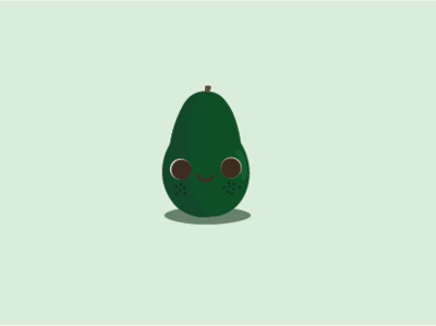 Avocado design illustration
