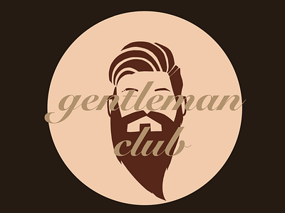 Gentlemen club illustration logo