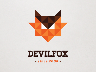 Devilfox devil fox logo triangle