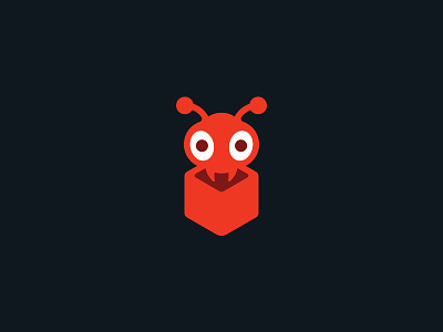 Antbox ant box branding cube insect logo logo design