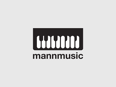 Mann Music a b c d e f g h i j k l m n branding identity instrument keyboard logo logo design minimal music o p q r s t u v w x y z piano simple