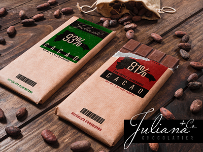 Juliana Chocolatier advertising cacao chocolatier dominican republic poster design