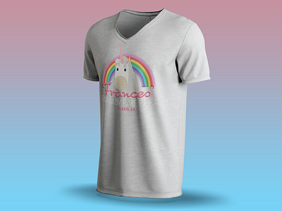 Frances Fantasy bake shop T-Shirt Mockup logo design t shirt design