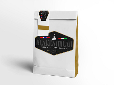 Blakeamilan Thai & Italian food gourmet italian package design restaurant restaurant packaging thai