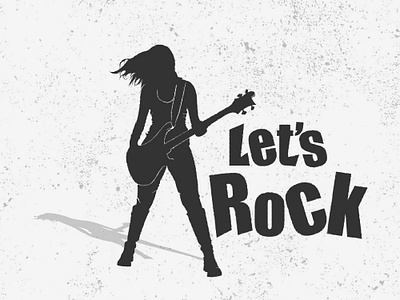 Lets Rock adobe illustrator branding character design art flatdesign graphic graphicdesign illustration illustration art imagination logo logo design music art music player musician poster poster design rock tshirt tshirt art