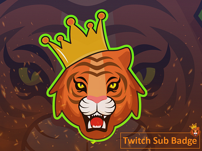 Tiger Twitch Sub Badge