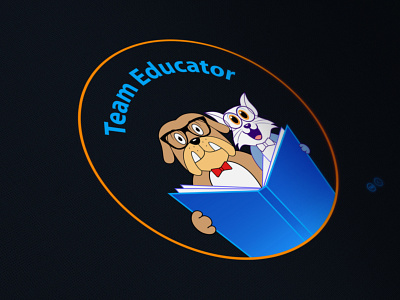 Team Educator anime brand brand identity branding caricature cartoon cat character design dog hunterlancelot jerry logo logo design mascot mascotlogo quarantine study teacher tom