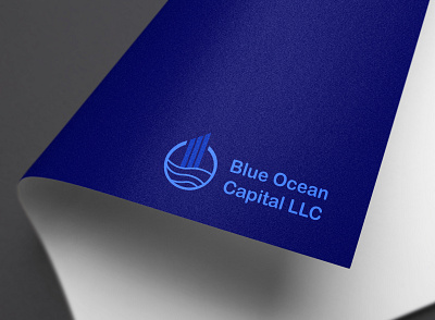 Blue Ocean blue ocean brand branding company design economy hunterlancelot logo logo design logodesign logomark logotype market ocean quarantine rising stock ui ux vector