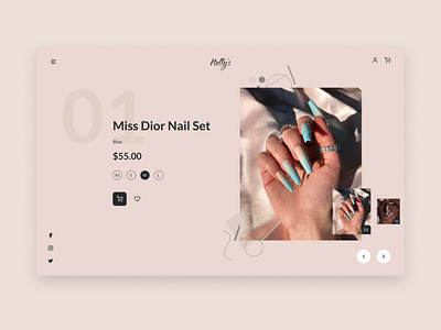 Nail Shop Concept Design concept design figmaafrica figmanigeria ui uidesign