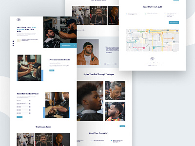 Barber Shop Landing Page Design.