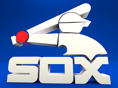 Sox 80's logo 3d chicagowhitesox cinema4d logo occasionalrender