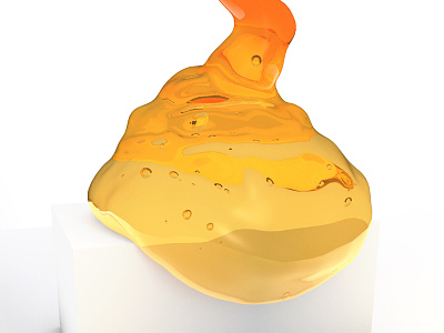 Honey 3d bubbles cinema4d global illumination honey liquid simulation occasionalrender physicalrender translucent viscocity