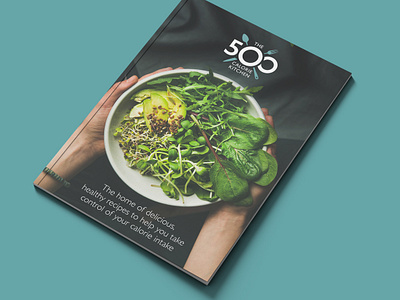 500 Calorie Kitchen branding brochure design design illustration typography