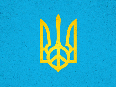 Ukraine Peace Trident Symbol peace trident ukraine