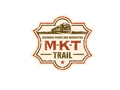 MKT Trail Columbia Parks And Recreation Logo logo outdoor park railroad recreation tourism trail train